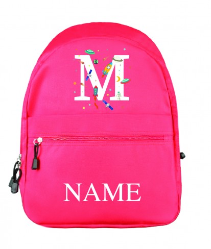 Personalised Alphabet Red Backpack for Kids